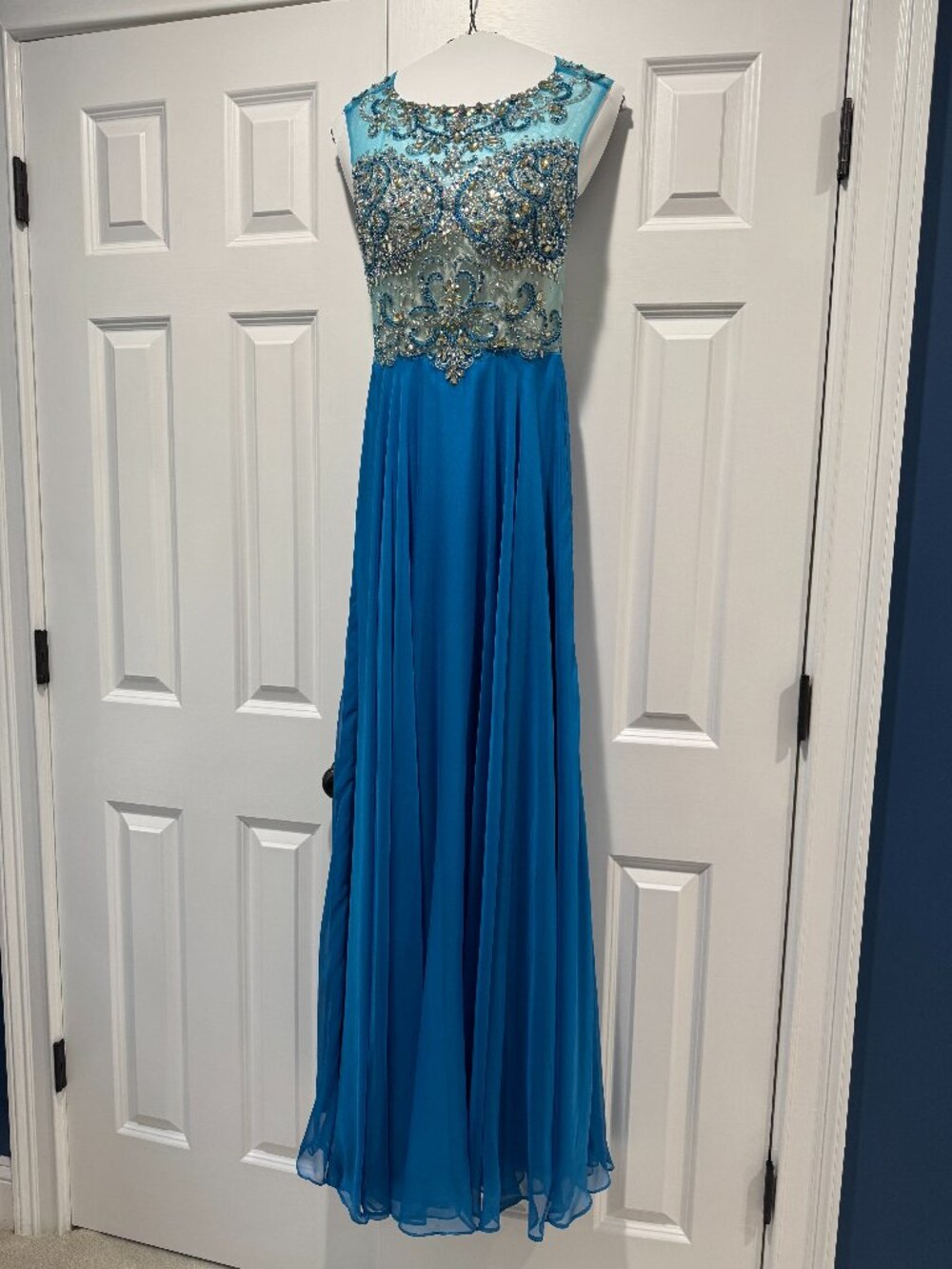 Alyce Prom Dress Size 0 - Sequin Bodice w Silk Skirt